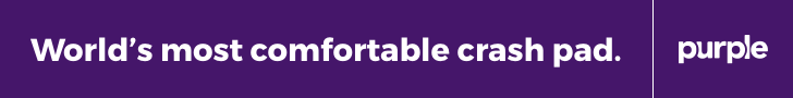 Purple ad banner
