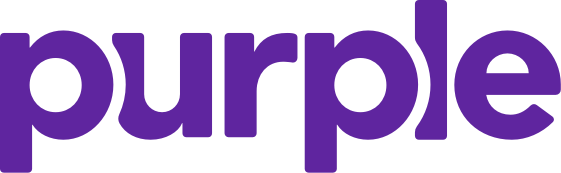 Logo for the Purple company